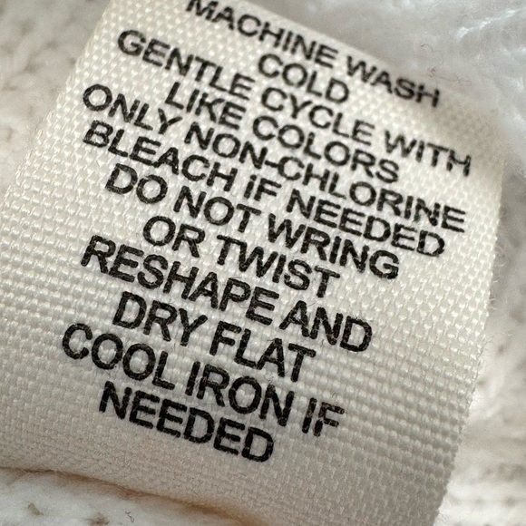 Moon & Madison White Cotton Relaxed Cropped LS Sweater 'Summer'  XLarge misses - Picture 8 of 10